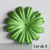 fleur papier petite vert
