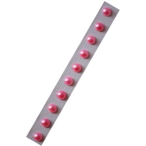 Demi-perles adhésives 5mm (x10) – Rose