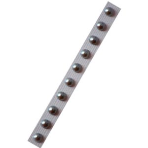 Demi-perles adhésives 5mm (x10) – Argenté