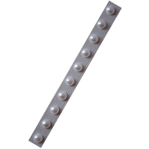 Demi-perles adhésives 5mm (x10) – Blanc