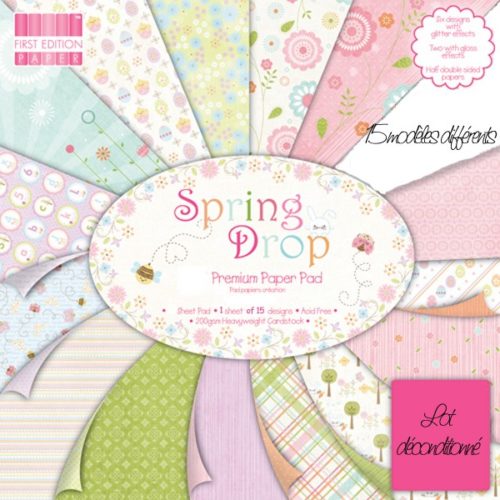 FIRST EDITION PAPER - Collection "SPRING DROP" 15 Feuilles