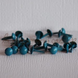 Brads mini 1/8″ (3mm) – Lot de 4 – Bleu canard