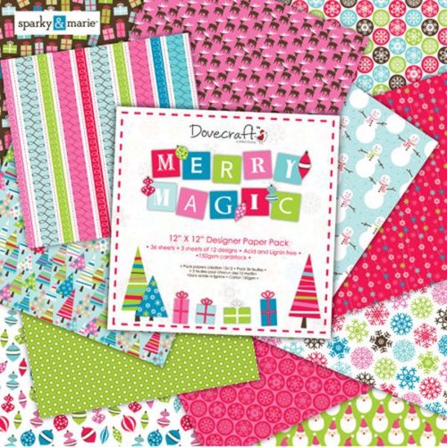 DOVECRAFT - Collection "MERRY MAGIC" 12 Feuilles