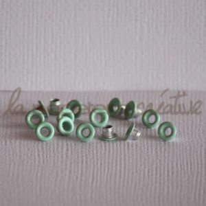 Oeillets mini 1/8″ (trou 3mm) – Lot de 4 – Jade