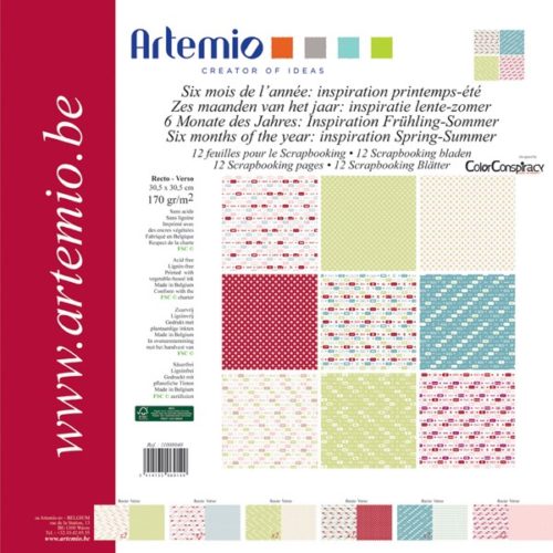 ARTEMIO - Collection "Printemps-Eté" de Color Conspiracy 6 feuilles