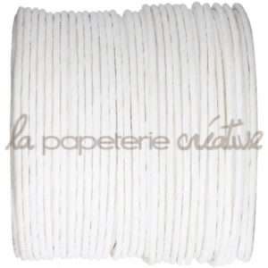 Papier cord laitonné – 1m – Blanc