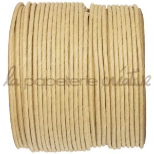 Papier cord laitonné – 1m – Ivoire