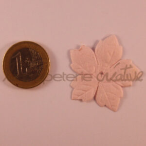 Poinsettia 1″ (2.5cm) – Lot de 2 – Rose pâle
