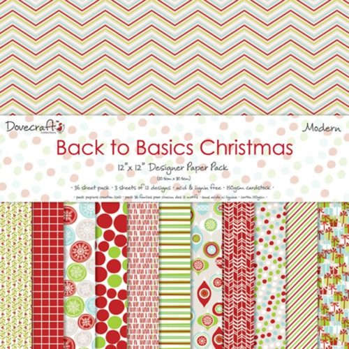 Dovecraft - Back to Basics "Christmas Modern" - 12 feuilles