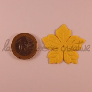 Poinsettia 1″ (2.5cm) – Lot de 2 – Jaune citron