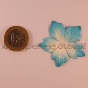 Poinsettia 1.5″ (4cm) bicolore – Lot de 2 – Blanc/Bleu royal