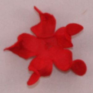 Curly Gardenia 1″ (2.5cm) – Lot de 2 – Rouge