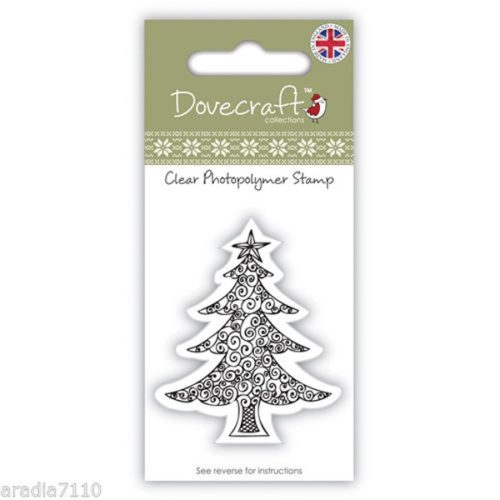 Dovecraft Christmas Clear Stamps - Tree