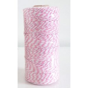 Ficelle Bakertwine – 1m – Blanc/Rose