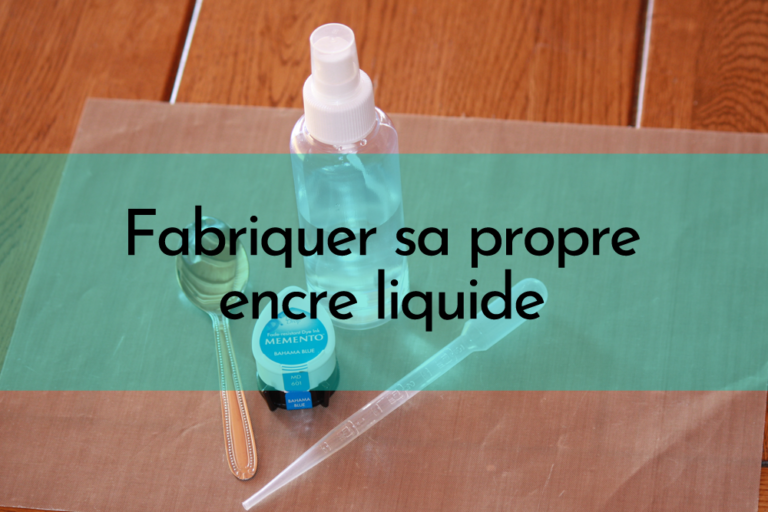 Read more about the article Tuto : fabriquer son encre liquide