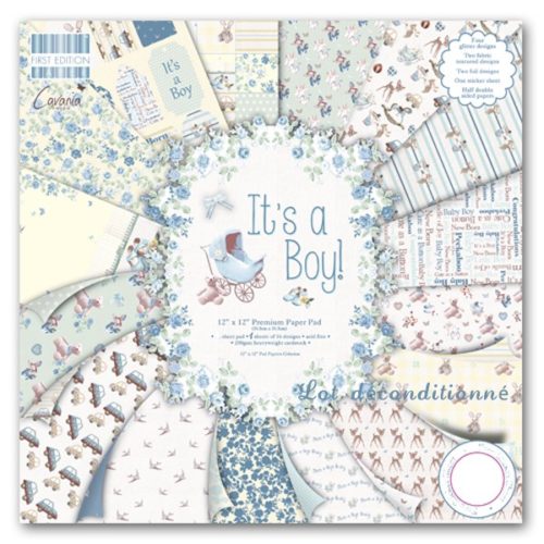 First Edition Paper - Collection "It's a Boy" 12x12"