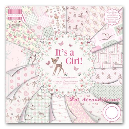 First Edition Paper - Collection "It's a Girl" 12x12"