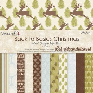 Dovecraft – Back to Basics “Christmas Modern” 12 feuilles