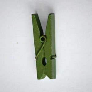 Pinces à Linges en Bois, 3.5×0.7cm Vert olive
