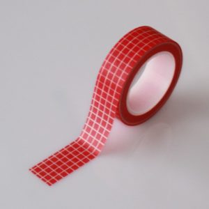 Masking Tape Red Grid