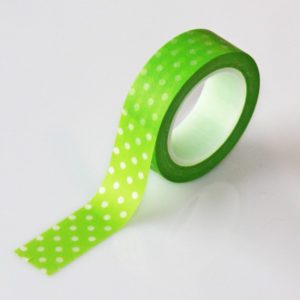 Masking Tape Polkadot Green