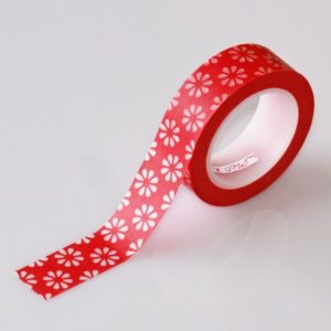 Masking Tape Red Blossom