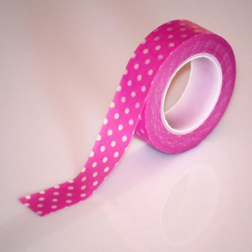 Masking Tape Polkadot Pink