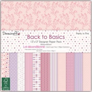 Dovecraft Back to Basics – Pretty In Pink 12 feuilles