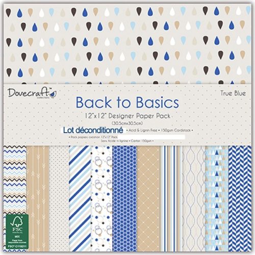 Dovecraft Back to Basics - True Blue 12 feuilles