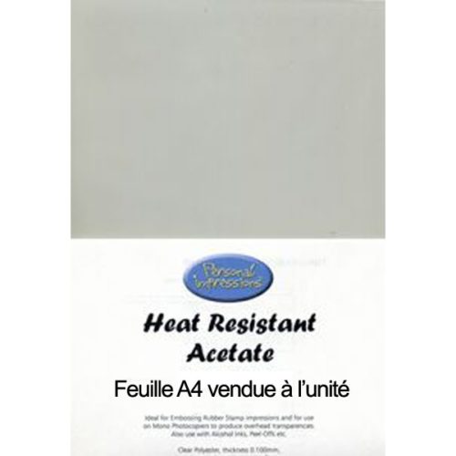 Feuille Acetate heat resistant A4